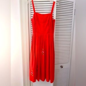 Embroidered Silk Tibi Dress